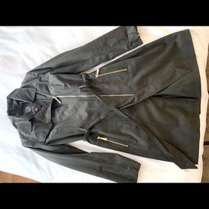 Vince Camuto Gray Jacket w/ Gold Zippers